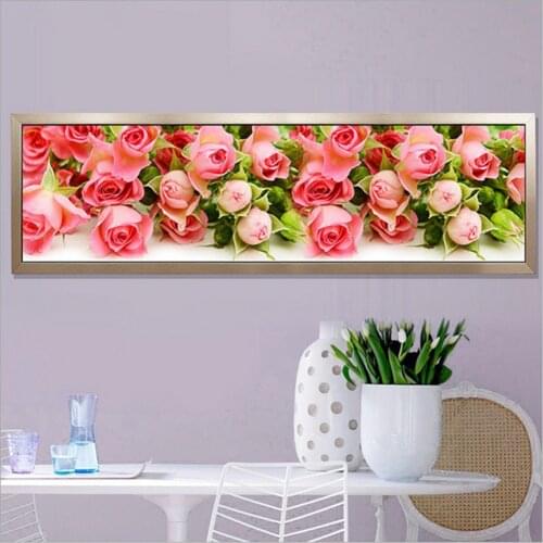 Huacan Full Square/Round Dianmond Painting Rose 5D DIY Diamond Mosaic Cross Stitch Flower Handmade Gift Wall Art Decoration