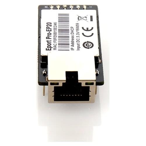 IoT Eport Pro-EP20 Linux Network Server Port TTL Serial to Ethernet Embedded Module DHCP 3.3V TCP IP Telnet CE Certified