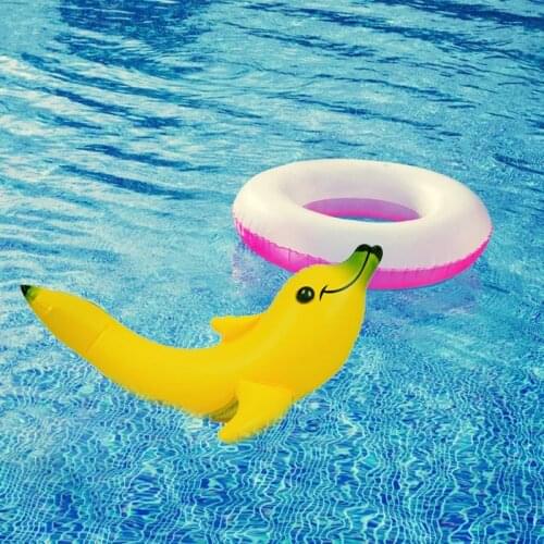 Creatives New Inflatable PVC Cute Banana Dolphin Toys Water Park Baby Play Inflatable Sea Animal Toys Inflatable Toys MC889