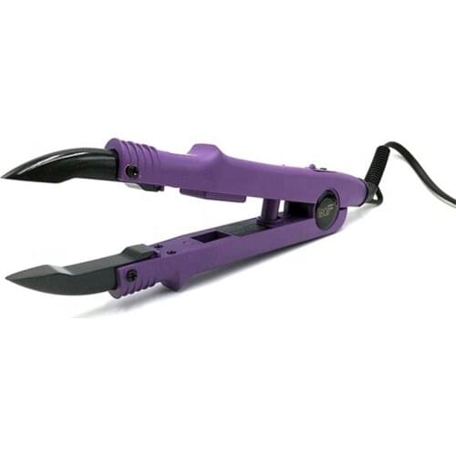 Loof Mini Hair Connector Adjustable Temperature Keratin Bonding Machine Electric Hair Extension Iron Heat Flat Plate Fusion Tool