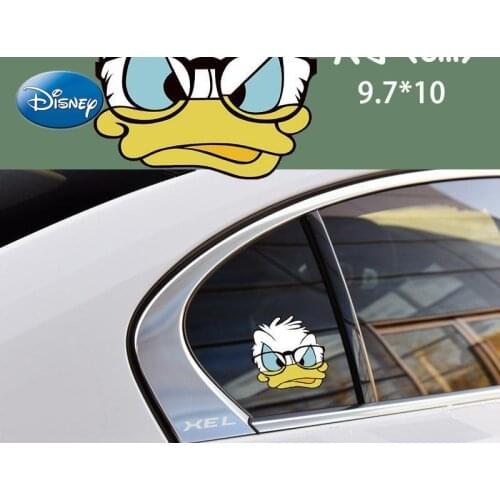 Disney Car Sticker Cartoon Donald Duck Rear Windshield Rear Scratch Cover Sticker