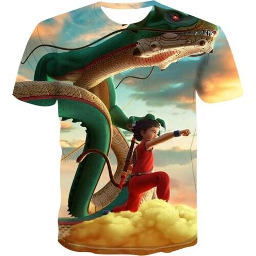 2020 new hot trend 3D T-shirt anime dragon pattern with mens fashion casual print ghost boat T-shirt s-6xl