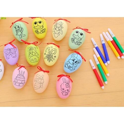 Easter Egg Painting DIY Kit with pens Easter Hunt Basket Stuff Fillers Classroom Prize Supplies Filling Treats Party Favor GIFT