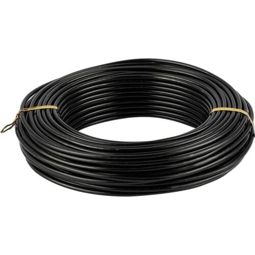 25m/500g Aluminum Wire Metal Wire Jewelry Findings for Jewelry Making DIY Necklace Bracelet Black 3.0mm