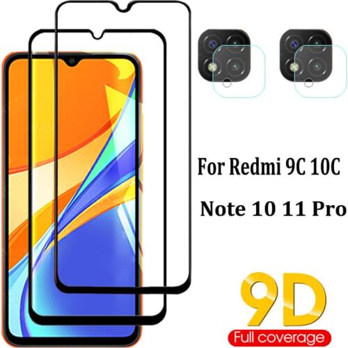 Redmi 9с Glass,Tempered Glass For Xiaomi Redmi 9C NFC Screen Protector Xiami Readmi Red Mi 9C Glass Front Protective Film Xiomi Redmi 9 C Camera Film Pelicula Cristal Templado Redmi 9C Phone Accessories
