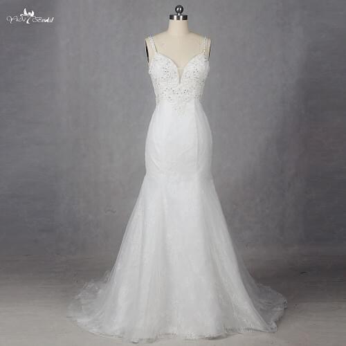 RSW1406 Yiaibridal Real Job Sleeveless Mermaid Wedding Dress Backless
