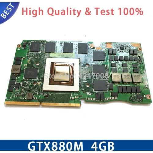 Brand NEW gtx880m n15e-gx-a2 DDR5 4gb video VGA graphic cards for Asus G750J G750JZ G750JS G750JH G750JW Test OK