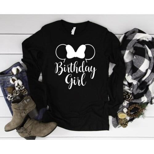 Birthday Girl Gift Sweatshirt Fashion Funny Graphic Black Female Clothing Cotton Pullover Hoodies Full Long Sleeve Casual Shirt