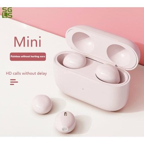 TWS Mini Bluetooth Earphones Wireless Headphone Invisible In-ear Sports Waterproof Earbuds Touch Stereo Headset with Microphone