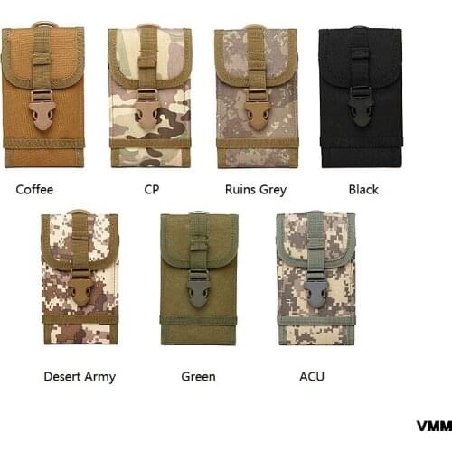 Outdoor Sports Army Fan Tactical Fanny Wallet Belt Mobile Phone Pouch Bags for Iphone Samsung Xiaomi Huawei Google One Plus