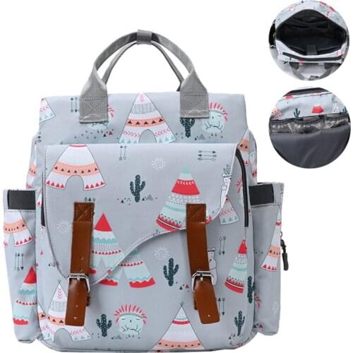 Mummy Large Capacity Nappy Backpack Bag Mom Baby Multi-function Dry-wet Separation Waterproof Outdoor Travel Diaper Bags A054