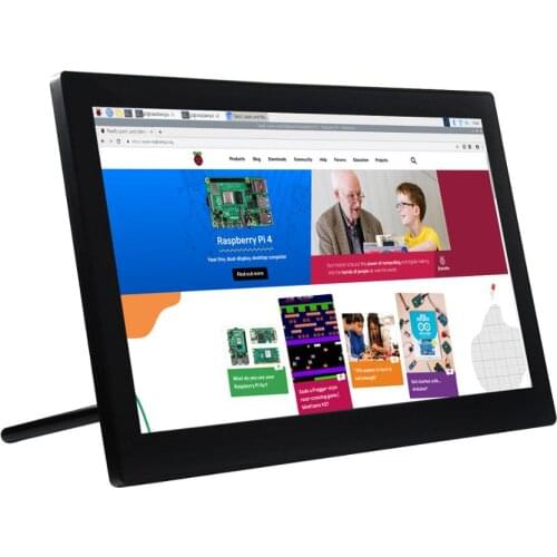 Waveshare Mini-Computer Powered by Raspberry Pi 3A+, 13.3inch HD Touch Screen, USB / ETH Ports,Optional US/EU/UK Power Plug