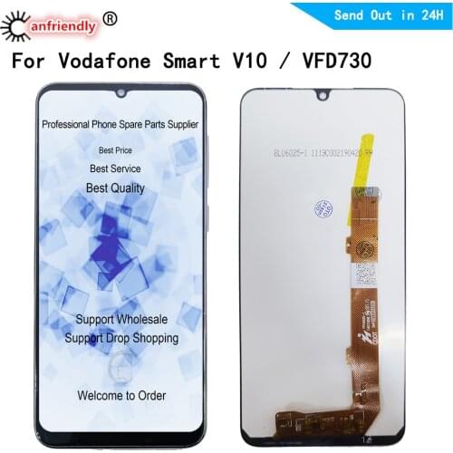 LCD For Vodafone Smart V10 VFD730 VFD 730 LCD Display Touch Panel Screen Front Glass Digitizer With Frame Assembly For VFD730