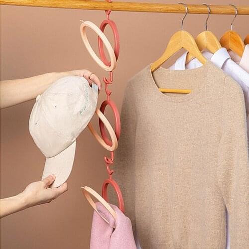 1/3pcs Baseball Cap Door Hanging Rack Hat Display Holder Door Closet Clothes Scarf Towel Round Storage Shelf Home Organizers