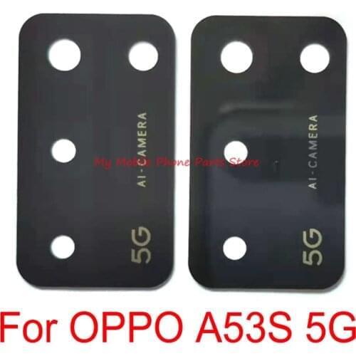 10 PCS New Rear Camera Lens Glass Spare Parts For OPPO A53S 5G Back Camera Lens Glass Replacement Parts With Sticker Glue Tape
