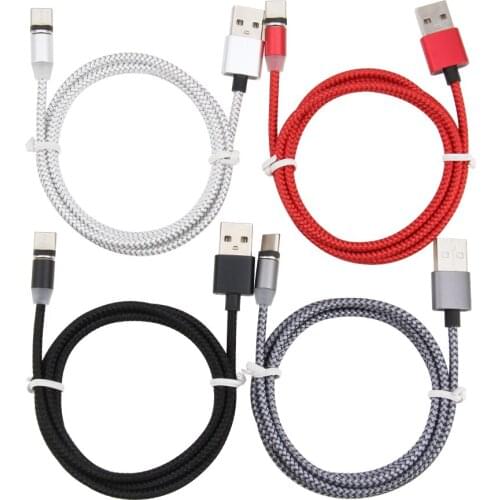 100pcs Magnetic Micro USB Cable For iPhone Samsung Android Fast Charging Magnet Charger USB Type C Cable Mobile Phone Cord Wire