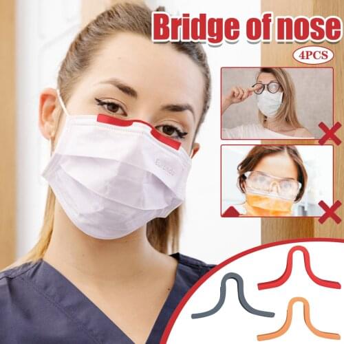 4PC Mask Silicone Nose Bridge Face Mask Bracket Holder Breathable Mouth Mask Support Frame Masks Inner Cushion Bracket Masque D7