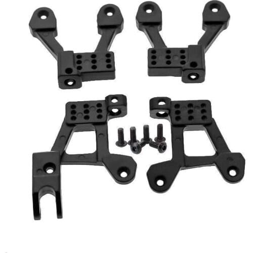 4PCS Metal Front & Rear Shock Damper Towers Mount Hoops for Axial SCX10 II 90046 90047 1/10 RC Crawler Upgrade Parts