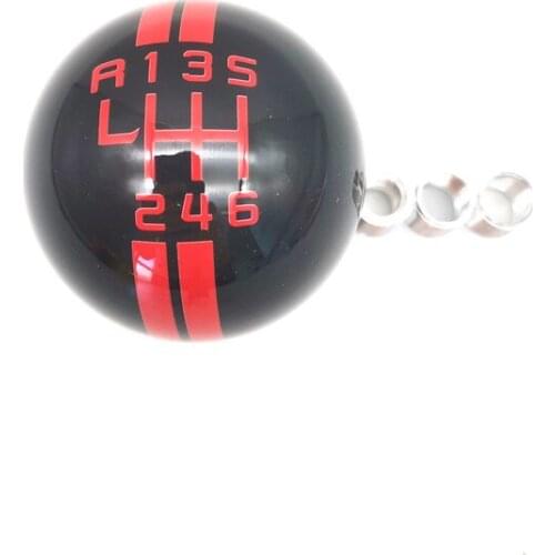 6 Speed Round Ball Manual Car Gear Shift Knob Shifter x1 For Ford Mustang GT500