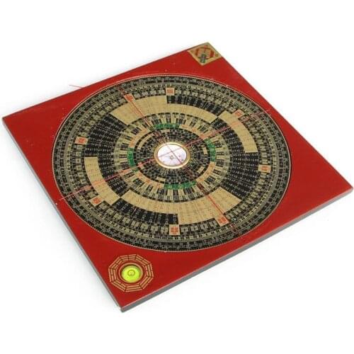 8 inch professional Flying Star Feng Shui Compass light gauge tool with feng shui compass