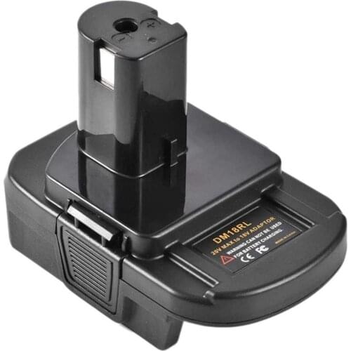 DM18RL Battery Adapter for Dewalt for Milwaukee 20V/18V Li-Ion Battery Convert to for Ryobi 18V P108 ABP1801 Battery