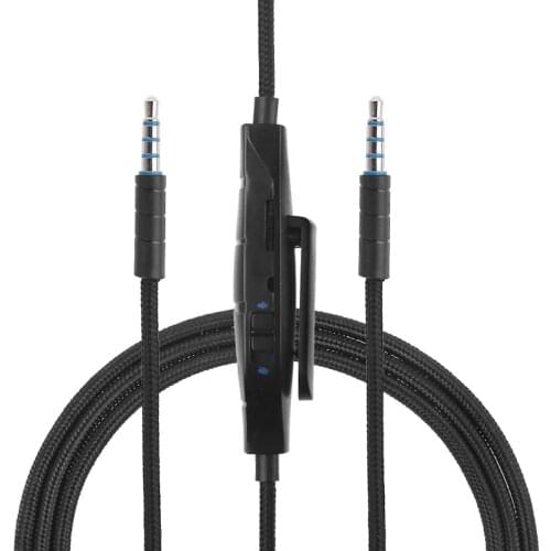 3.5mm Earphone Audio Cable with Inline Control for G633 G635 G933 G935 Gaming Headset Headphone Accessories
