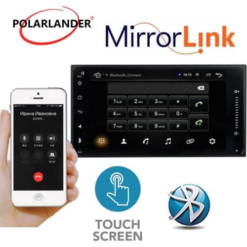 Car Radio 2 Din 7 Inch for Andorid TF Touch Screen Without CD/DVD Bluetooth Mirrorlink USB FM GPS For Toyota Corolla 2001-2008