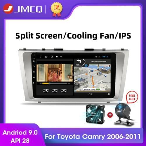 JMCQ Android 9.0 2G+32G Car Radio Multimidia Video Player Navigation GPS Stereo For Toyota Camry 40 50 2006-2011 2din Autoradio