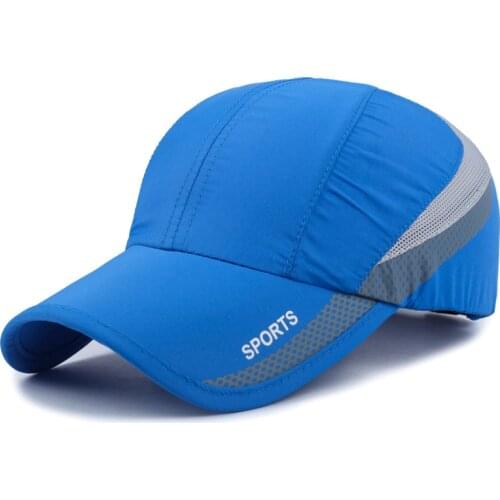 2021 Sport Baseball Hat Adjustable Quick-Drying Hats Unisex Breathable Pure Color Cozy Cap for Men Women