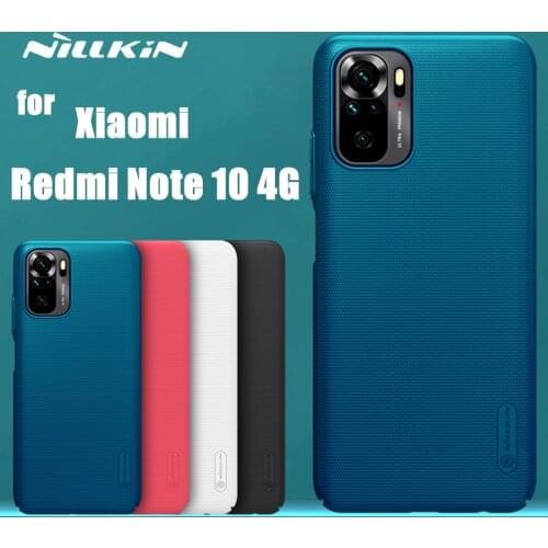 For Xiaomi Redmi Note 10 4G case cover hard protection black capas NILLKIN original for Redmi Note 10 4g back cover