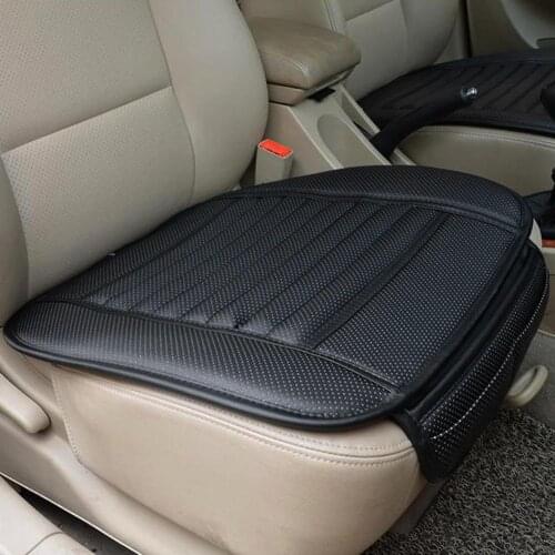 PU Leather Car Seat Cover Season Universal Anti Slip Mat Auto Interior Accessories Seat Cushion Protector Pad With Storage Pouch