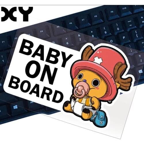 Motorcycle Stickers Decals Car Styling Reflective Type Car Stickers BABY ON BOARD Stickers For Car Bumper