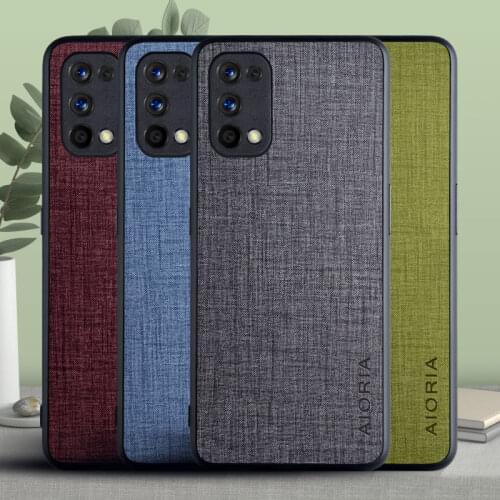 For OPPO Realme 7 6 5 3 Pro 6i 5i X2 Pro C15 Case Soft edge+ Hard Cloth protect back cover case for OPPO A5 A9 A53 2020 F11 Pro