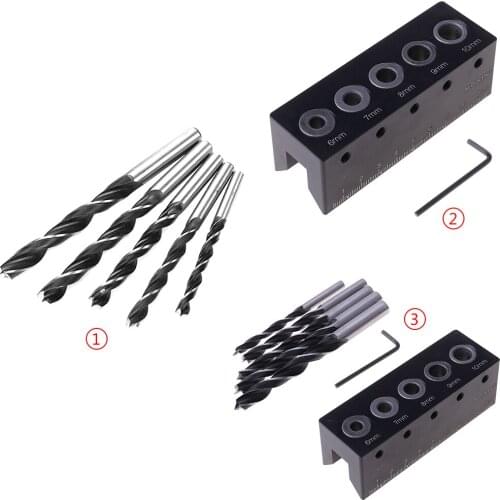 90 Degrees Carpentry Angle Guide Drill Doweling Pocket Jig 6/7/8/9/10mm Straight Drilling Hole Locator Finder for Woodworking