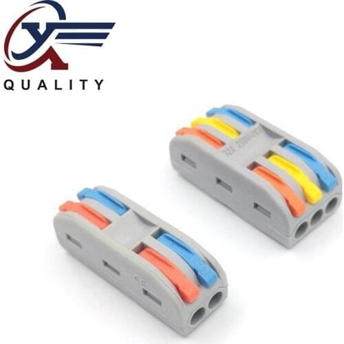New Color In bulk Safety Electrical Wiring Terminals Household Wire Butt Splitter Connector Clip Fast Insulation