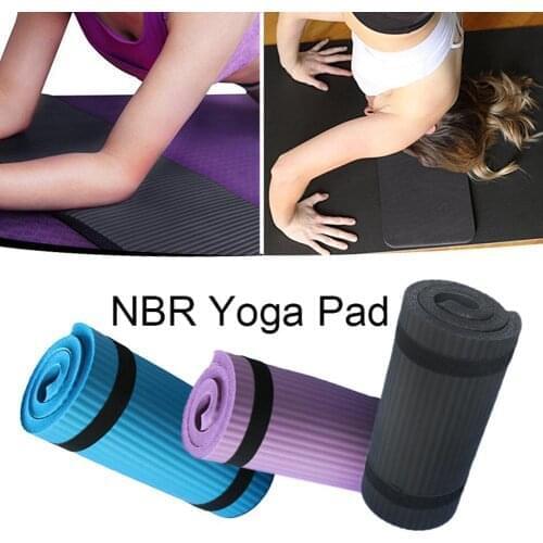 Yoga Mat Thick NBR Yoga Pad for Yoga Workout Training Abdominal Exercise Fitness Lose Weight Pad Women Sport Yoga Mat