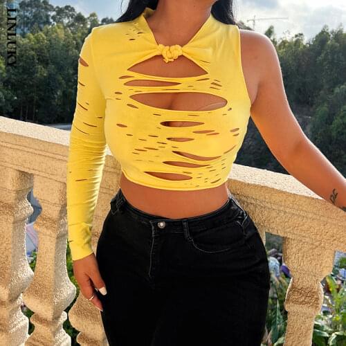 LINLUKY Women's Cropped T-shirts