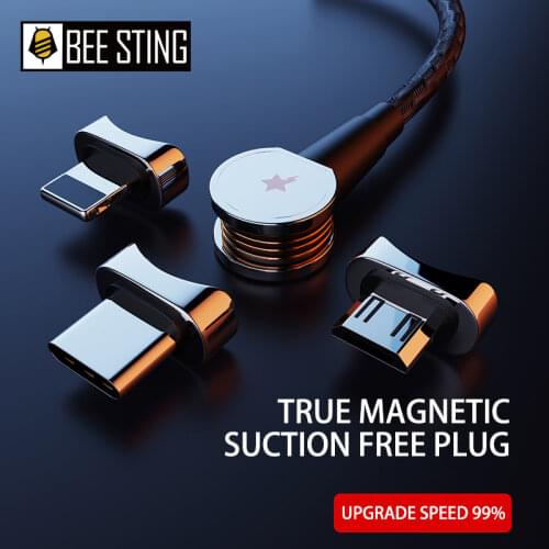 3in1 Magnetic Cable 1M/1.5M/2M Fast Charger 180° Rotating Micro USB Type C USB C Cable For IOS Apple Samsung HTC Data Wire Cord