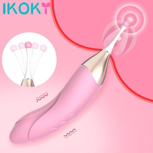 IKOKY Nipple Massager High Frequency Vibrator Adult Sex Toys for Women Female Masturbator G-Spot Orgasm Clitoris Stimulator