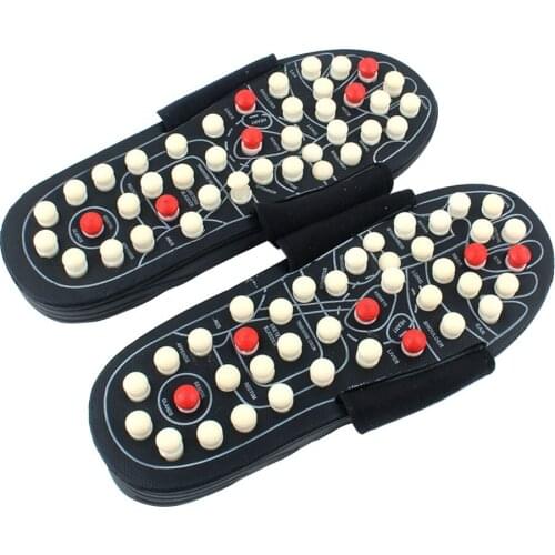 Yoga Fitness Massage Slippers Acupressure Foot Massager Acupoint Massage Ball Slippers Shoes Reflexology Sandals For Men Women