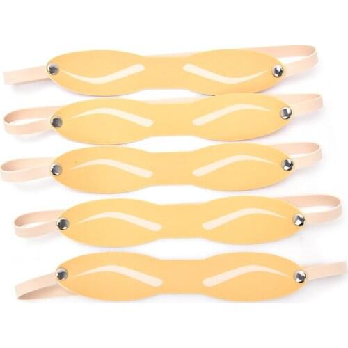 Microblading 5pcs Fake Skin Eyebrow Permanent Makeup Tattoo Practice Skin On Head For Beginners