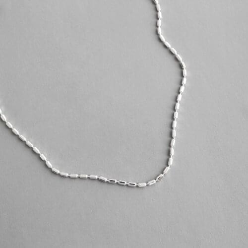 Minimalist real 925 sterling silver choker necklace for women neck chains, fashion chocker necklaces woman friendship jewelry