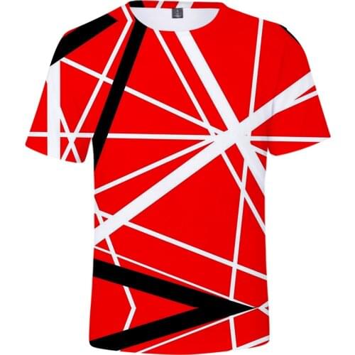 2020 New Arrival Eddie Van Halen 3D Printed Children t shirt Casual Spring/Summer Short Sleeve tshirt Fashion for kids Tops