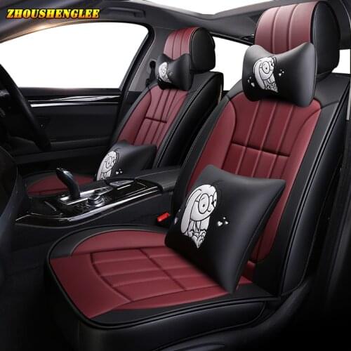 New luxury Leather car seat cover for mitsubishi pajero 4 sport outlander 3 xl lancer 9 10 grandis ASX colt l200 car accessories