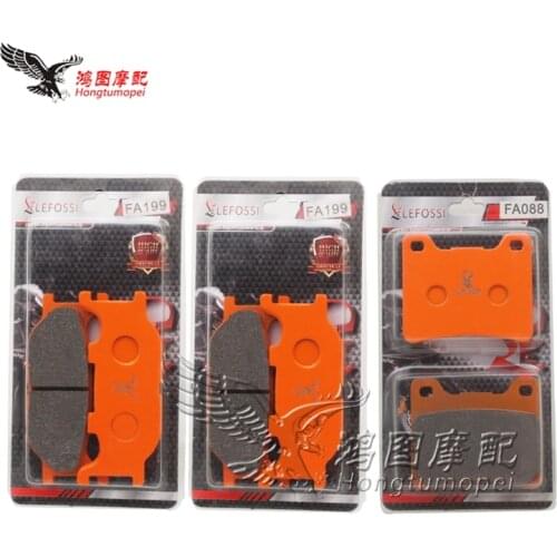 Motorcycle Front and Rear Brake Pads For YAMAHA XV 1100 XV1100 Virago 1999 XVS 1100 XVS1100 Drag Star Dragstar Classic 1999-2007