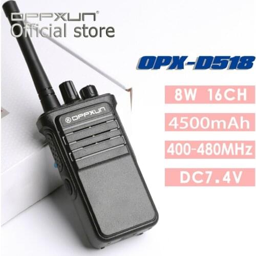 OPPXUN OPX-D518 Walkie Talkie Portable CB Ham Two Way Radio Long Range Standby Durable Transceiver for Hunting Tracker Security