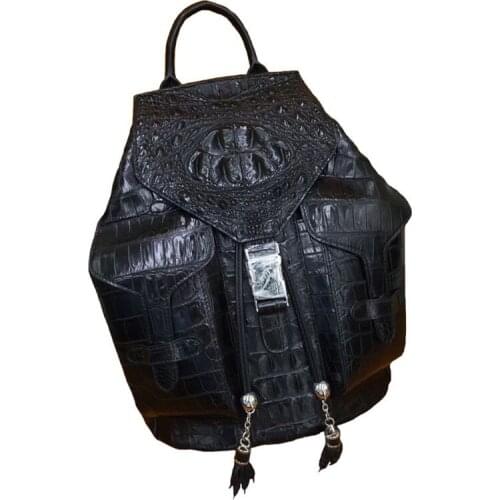 YL0091 Crocodile Real Leather Luxury Backpack Women Famous Brands High Quality Womens Bag