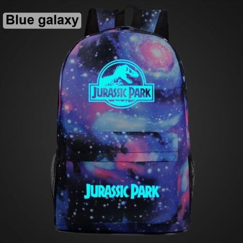 Christmas Luminous Jurassic Park Dinosaur Boy Girl School bag Women Bagpack Teenagers Schoolbags Men Children Student Backpack