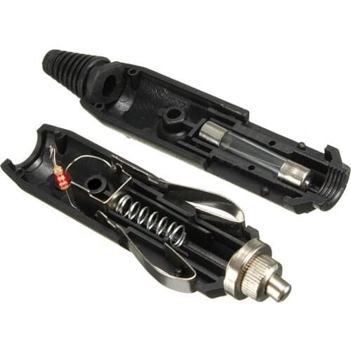 Male Plugs Auto Car Switching 5A Connector Outlet LED Black 5Pcs High Power with Indicator Lamp Socket