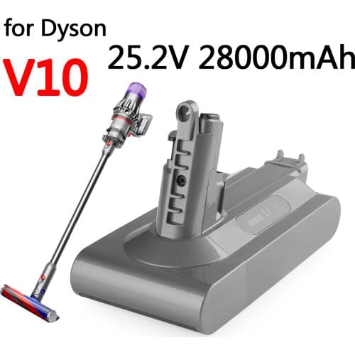 2021 New 25.2V 28000mAh Replacement Battery for Dyson V10 Absolute Cord-Free Vacuum Handheld Vacuum Cleaner Dyson V10 Battery